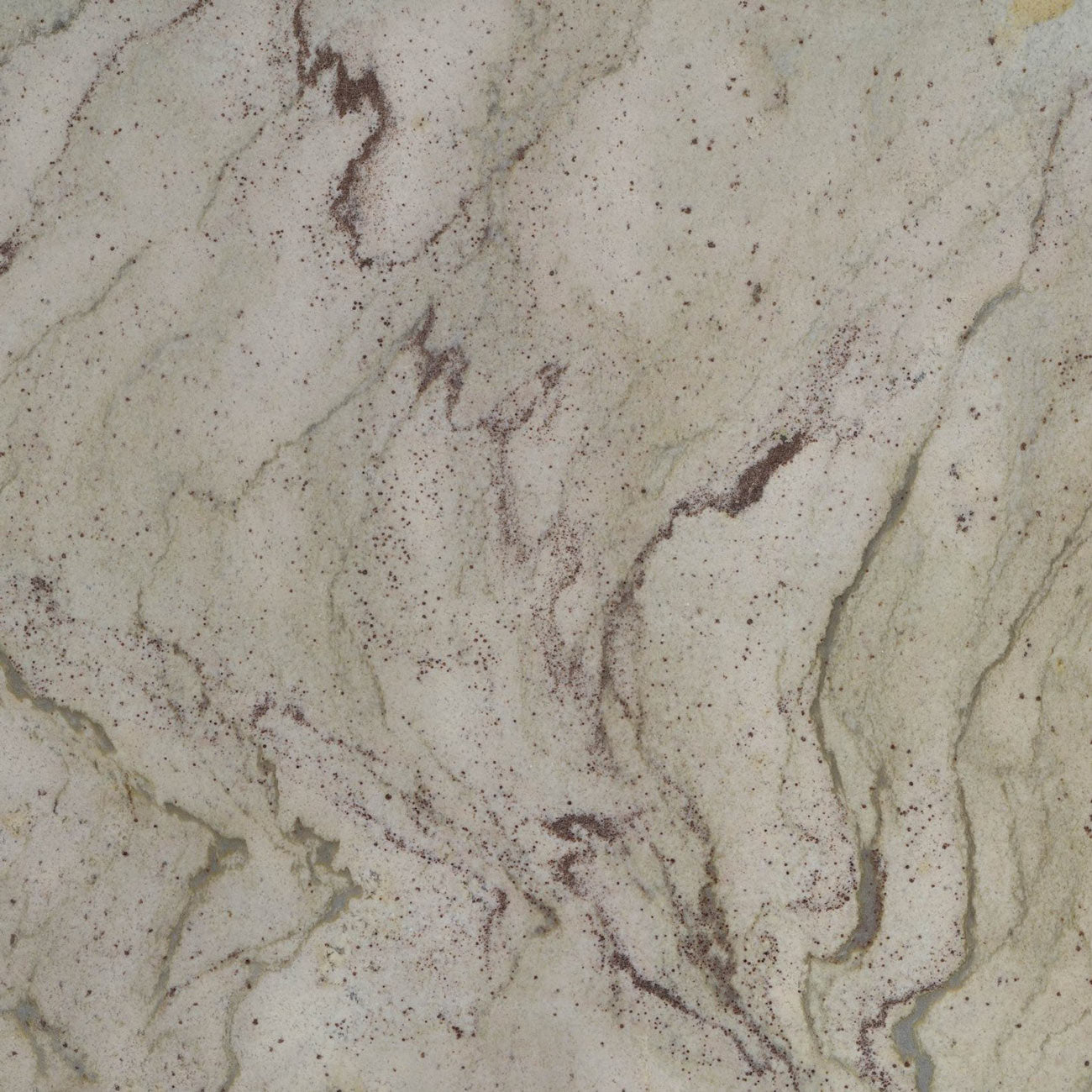 Downloadable high-resolution light-colored stone image, featuring a creamy base with flowing brownish-red veins and subtle speckling, for digital printing systems.