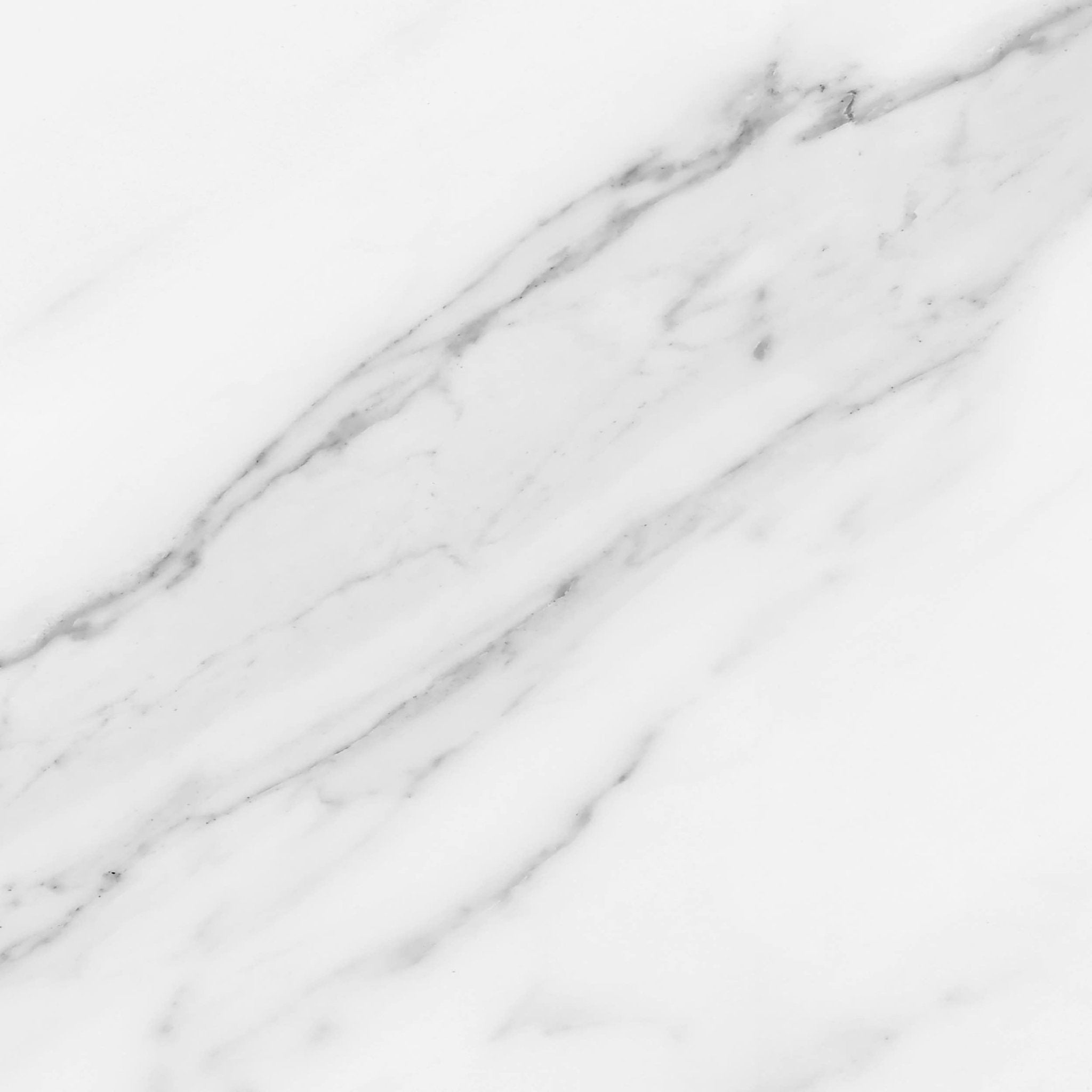 Downloadable high-resolution white marble image, close-up detail of its delicate grey veins on a luminous white crystalline background, for digital printing systems.