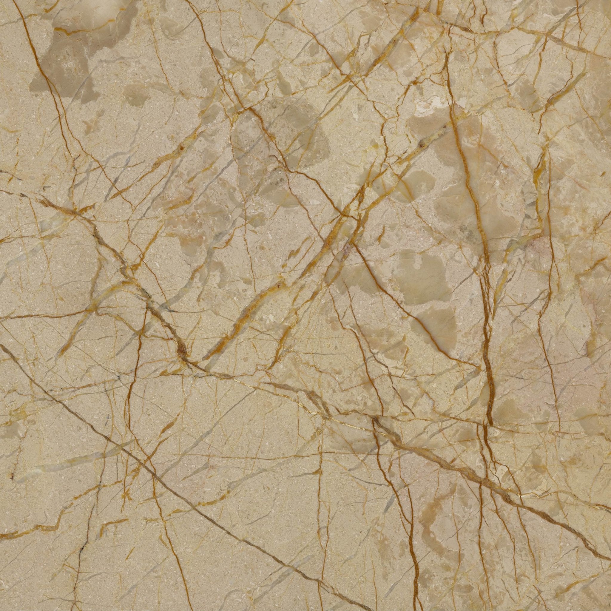 Downloadable high-resolution golden-beige stone image, featuring a warm base with an intricate network of brown and reddish-brown veining, for digital printing systems.