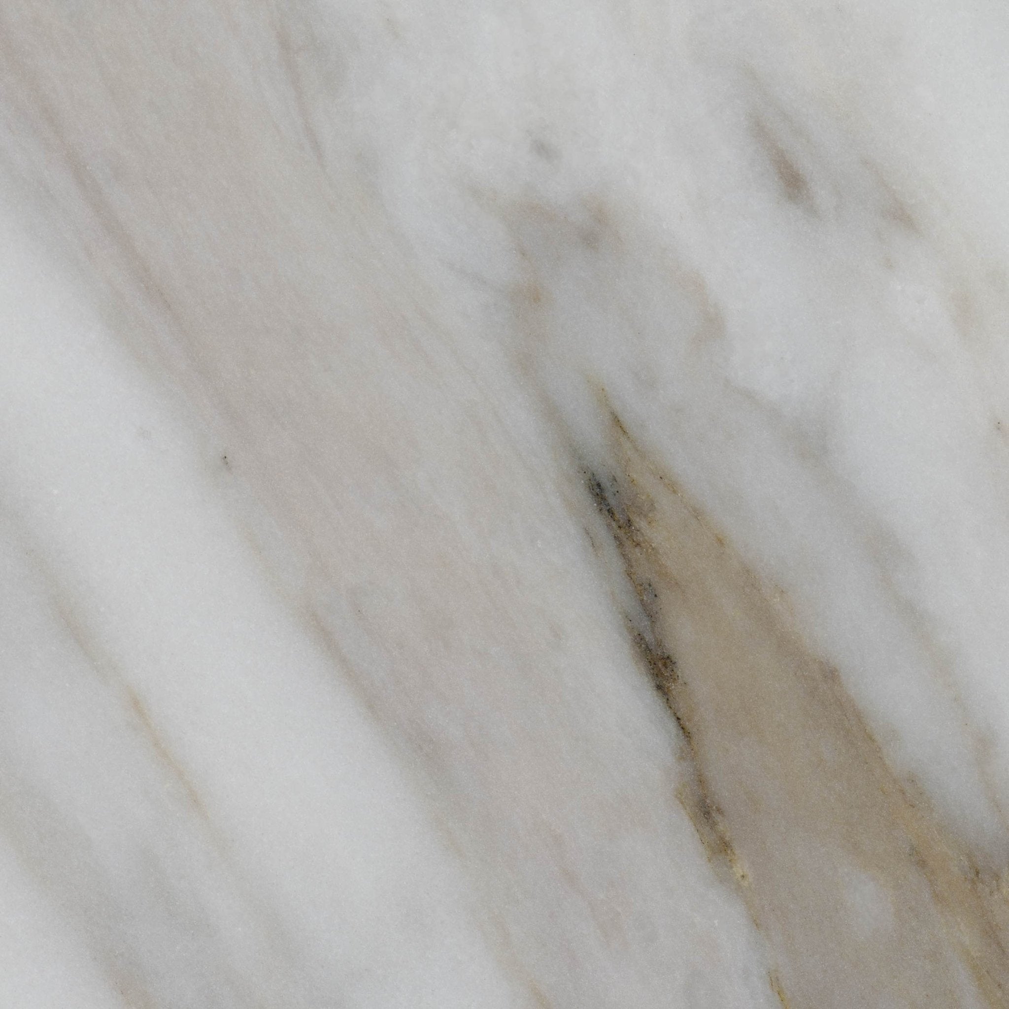 Downloadable high-resolution white marble image, close-up detail of its elegant directional veins in shades of grey and light beige on a white surface, for digital printing systems.