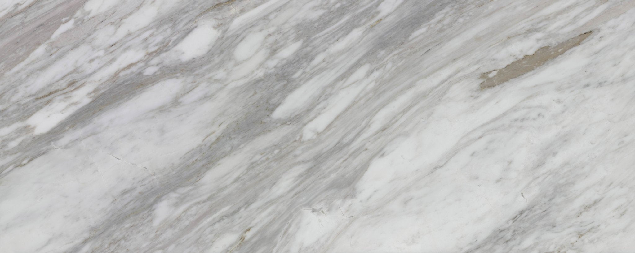 Downloadable high-resolution white marble texture set, displaying various views of its classic white surface with soft, flowing grey and warm-toned veining, for digital printing systems.