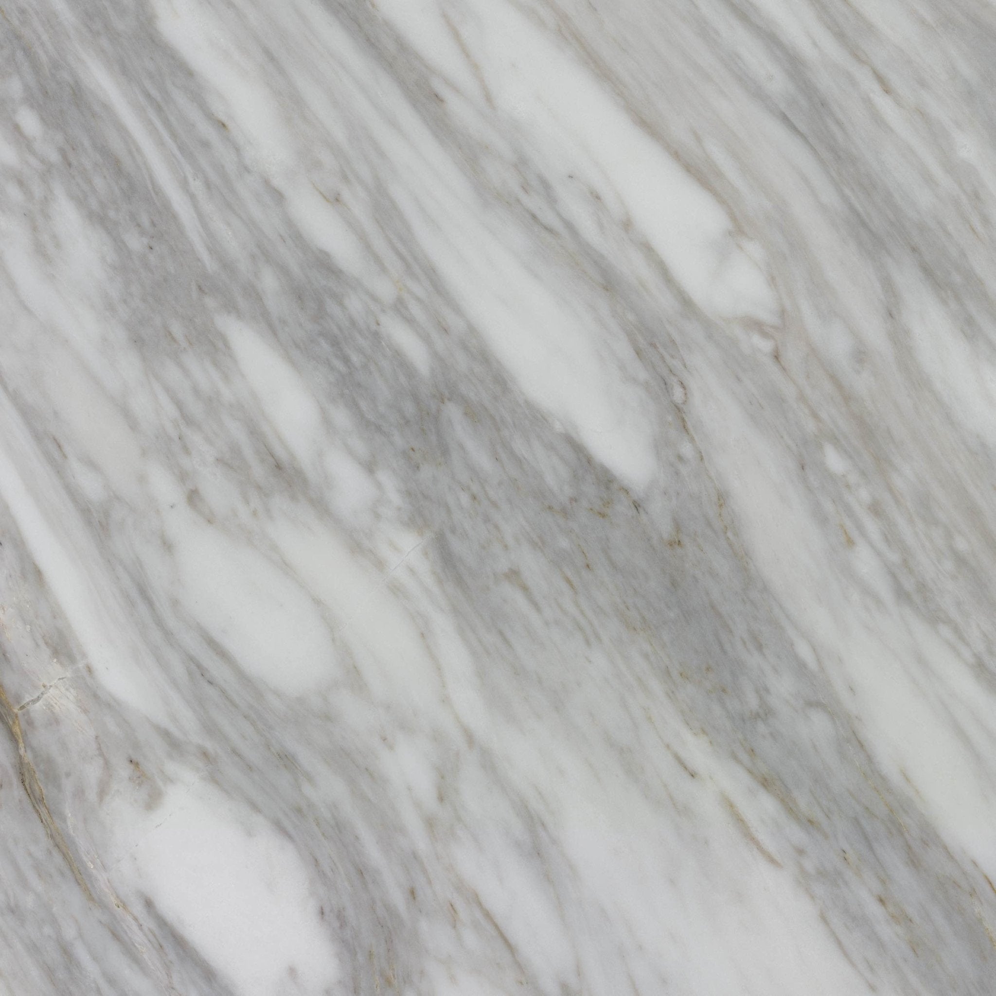 Downloadable high-resolution white marble image, featuring a bright white base with soft, flowing grey and subtle warm-toned veining, for digital printing systems.